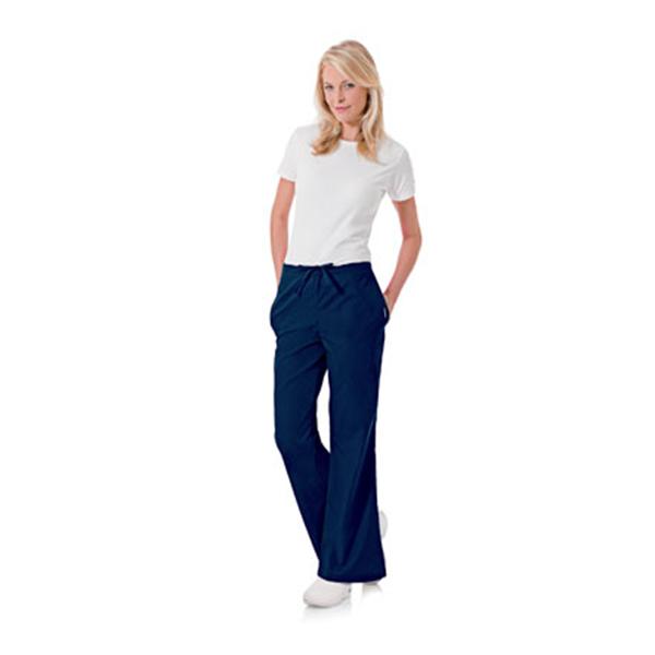 Landau Uniforms Pant Scrub 8335 Womens Small Petite Navy Ea - 8335-BNP-PSM