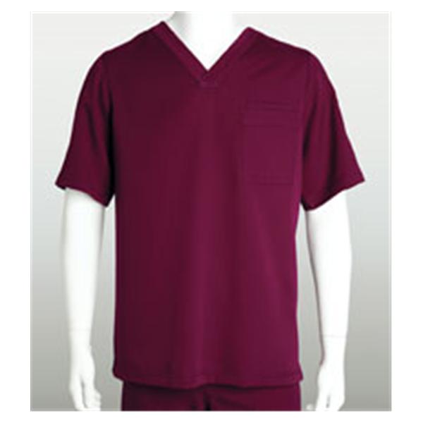 Grey's Anatomy (TM) Shirt Scrub Greys Anatomy 0103 Mens Large Wine Each - 0103-65-L