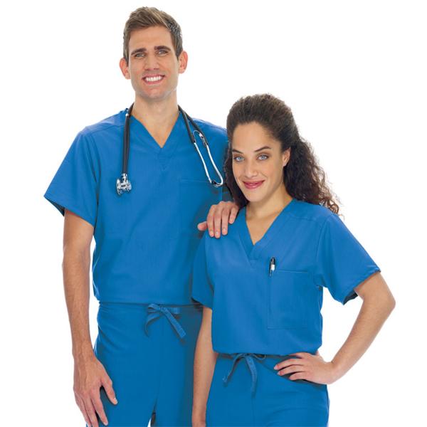 Jockey (TM) Scrubs Shirt Scrub Jockey 2200 Unisex Large Royal Blue Ea - 2200-064-L