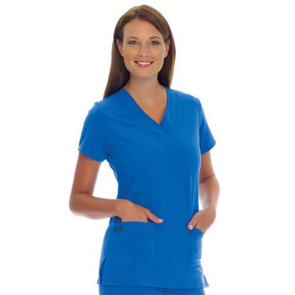 Jockey (TM) Scrubs Shirt Scrub Jockey 2206 Womens 3X Large Royal Blue Ea - 2206-064-3X