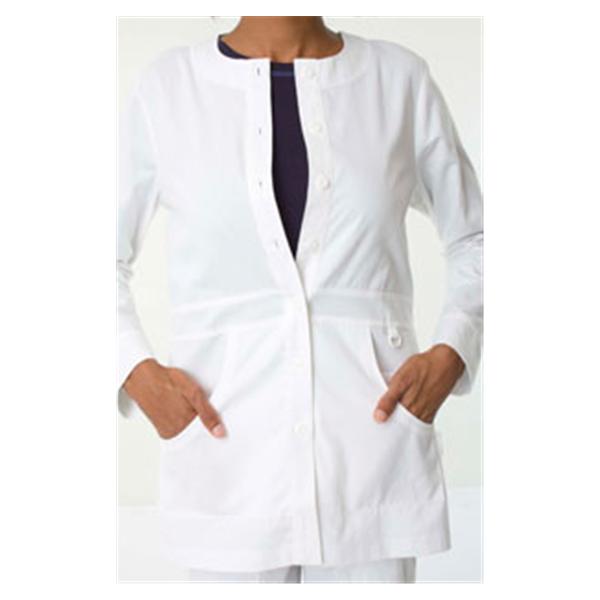 koi Design Jacket Warm-Up 55% Cotton / 45% Polyester Womens White Small 3 Pockets Ea - 406-01-S