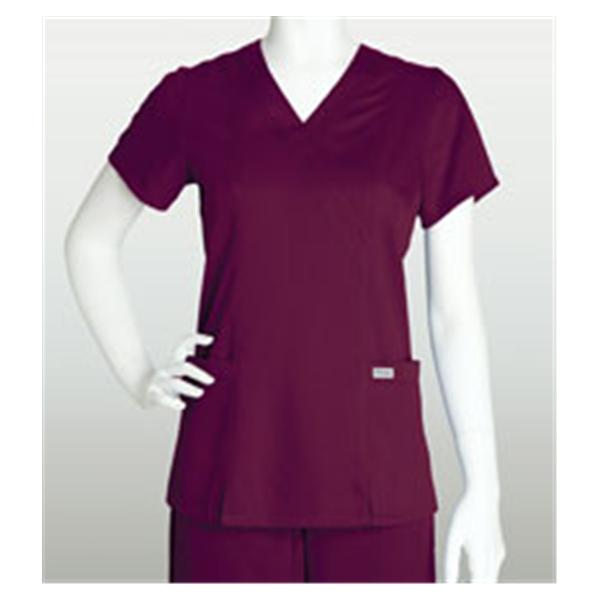 Grey's Anatomy (TM) Shirt Scrub Greys Anatomy 41101 Crossover Womens 4X Large Wine Each - 41101X-654XL