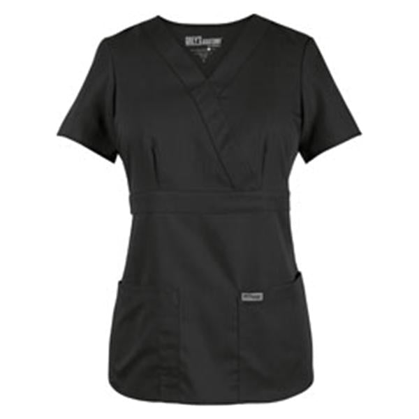 Grey's Anatomy (TM) Shirt Scrub Greys Anatomy 4153 Crossover Womens 5X Large Black Each - 4153X-01-5XL