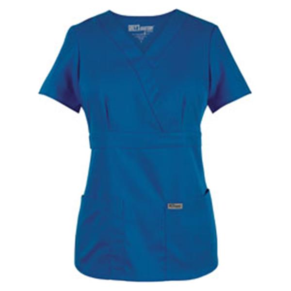 Grey's Anatomy (TM) Shirt Scrub Greys Anatomy 4153 Crossover Womens Small Royal Blue Each - 4153-08-S