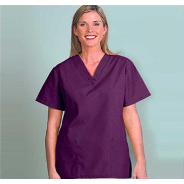 Fashion Seal Shirt Scrub Fashion Poplin Womens 2X Large Eggplant Ea - 7326-2XL