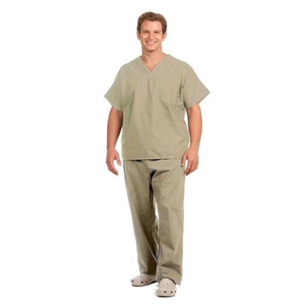 Fashion Seal Shirt Scrub Fashion Seal 78748 Unisex Medium Tan Ea - 78748-M