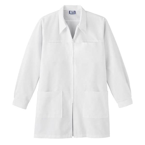 META By White Swan Lab Coat Dental 65% Polyester / 35% Cotton Meta Unisex White X-Small 36 In Ea - 6600-011-XS