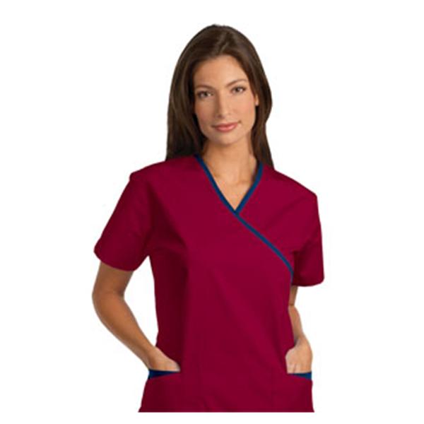 Fashion Seal Shirt Scrub Fashion Seal 7003 Womens 2X Large Sangria Ea - 7003-3XL
