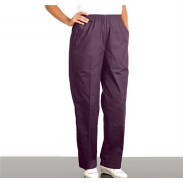 Fashion Seal Scrub Pant Fashion Poplin Womens Large Eggplant Ea - 7450-L