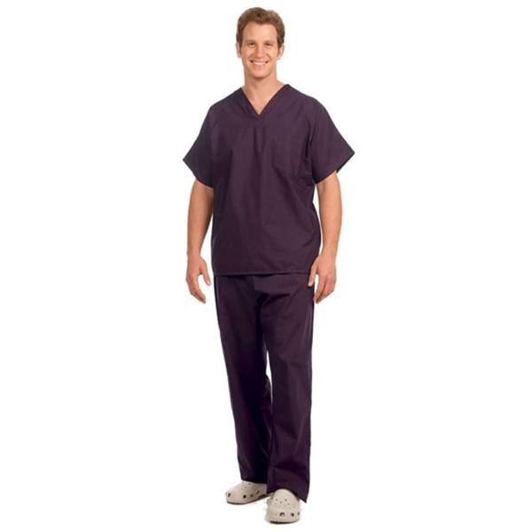 Fashion Seal Shirt Scrub Fashion Seal 78730 Unisex Medium Eggplant Ea - 78730-M