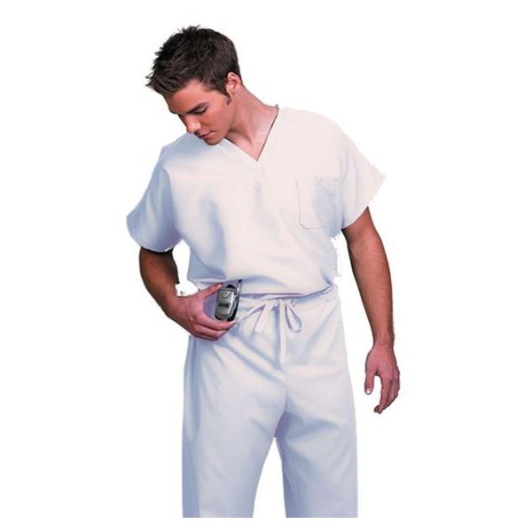 Fashion Seal Shirt Scrub Fashion Seal 78735 Unisex Medium White Ea - 78735-M