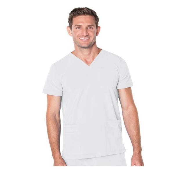 Landau for Men (R) Shirt Scrub 7594 Mens X-Large White Ea - 7594-WWY-XLG
