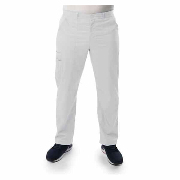 Landau for Men (R) Pant Scrub 8555 Mens X-Large Tall White Ea - 8555-WWVCTXL