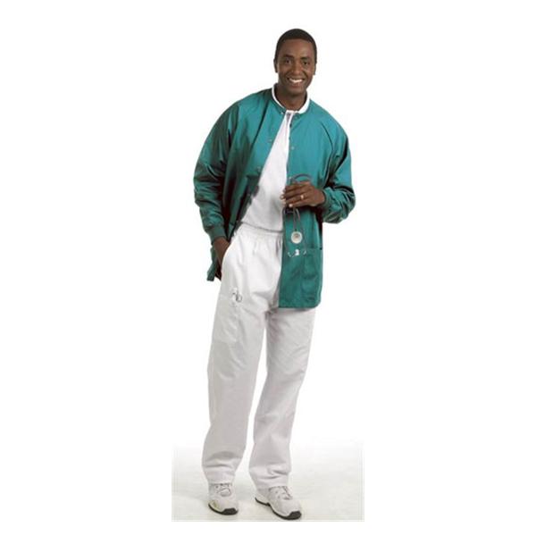 Fashion Seal Jacket Warm-Up 65% Polyester / 35% Cotton Unisex Teal X-Large 2 Pockets Ea - 7683-XL