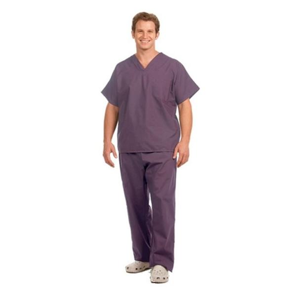 Fashion Seal Shirt Scrub Fashion Seal 78722 Unisex 2X Large Plum Ea - 78722-2XL