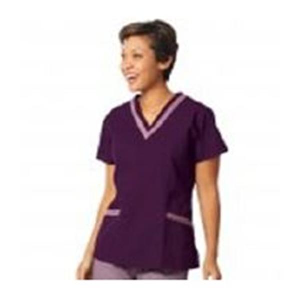 Fashion Seal Shirt Scrub Womens Small Eggplant / Plum Ea - 7576-S