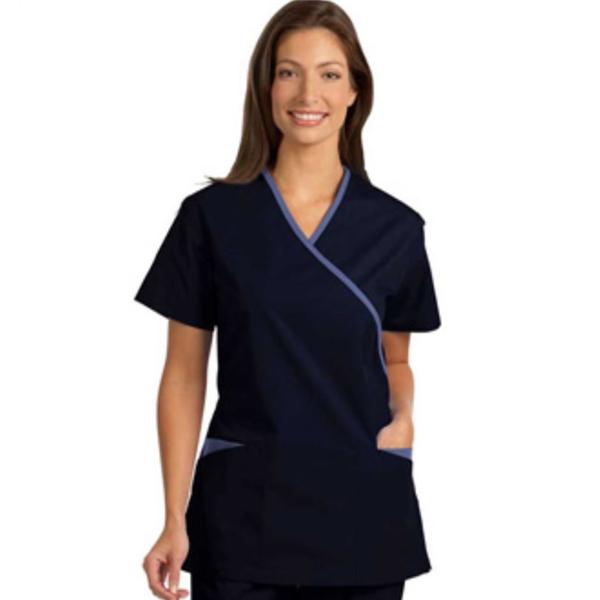 Fashion Seal Shirt Scrub Fashion Seal 7026 Womens Large Navy / Ceil Ea - 7026-L