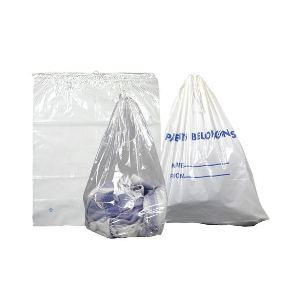 Dukal Corporation Bag Patient Belongings White 20X20" Plastic 250/Ca - DSPB01