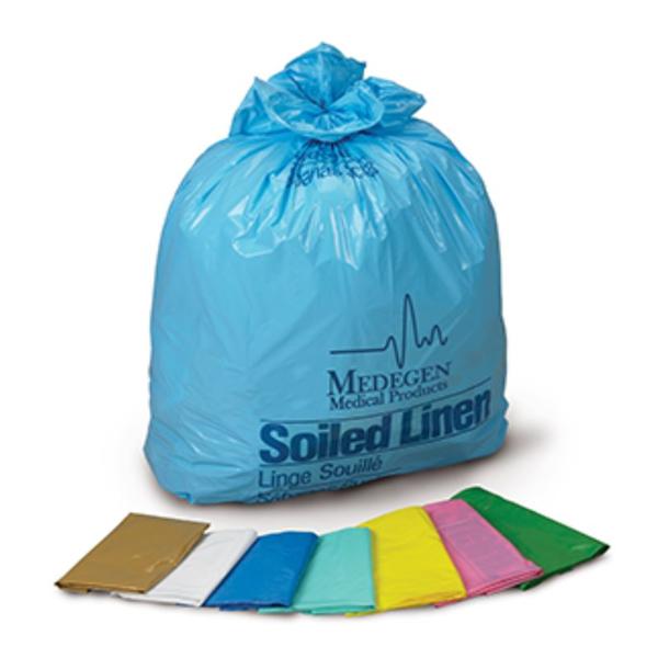 Medegen Medical Products, Bag Laundry/Linen 20-30Gal Flm 25/Roll 10 Rolls 30-1/2X41" Blue/Black 250/Ca - C3102