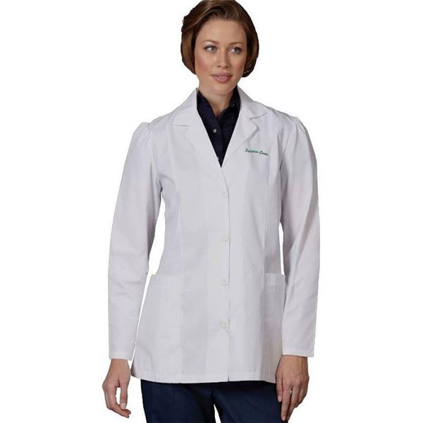 Fashion Seal Lab Coat 65% Polyester / 35% Cotton Womens White 3X Large 35 In Ea - 444-XXXL