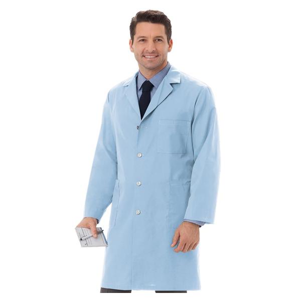 META By White Swan Lab Coat 65% Polyester / 35% Cotton Meta Unisex Light Blue 5X Large 40 In Ea - 6116-019-5X