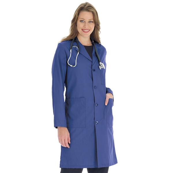 META By White Swan Lab Coat 65% Polyester / 35% Cotton Meta Unisex Navy X-Large 40 In Each - 6116-014-XL