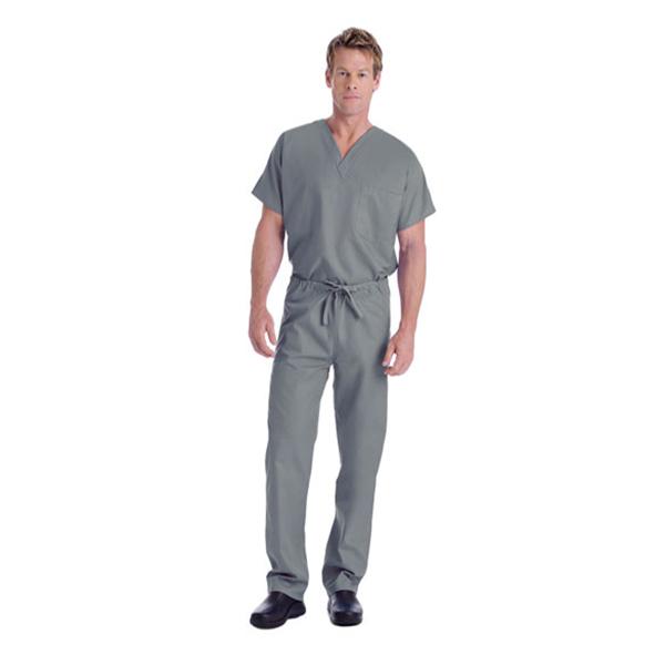 Landau Uniforms Shirt Scrub 7502 Unisex Small Steel Grey Ea - 7502-STP-S