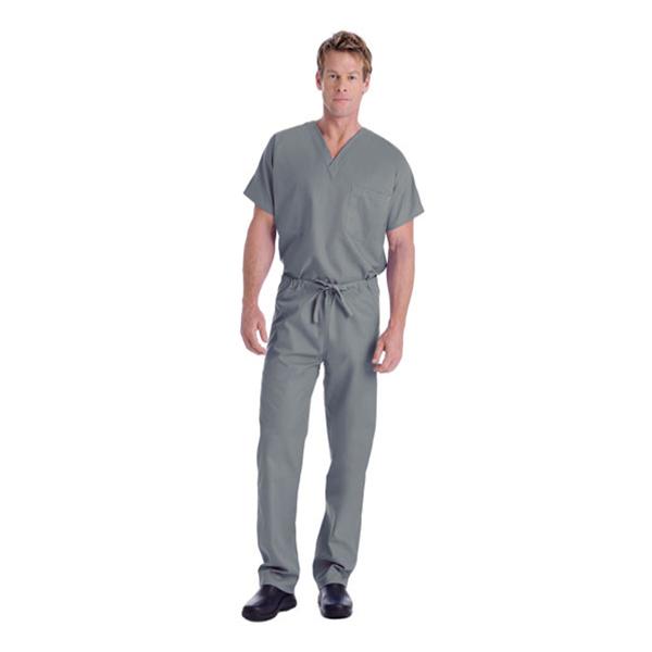 Landau Uniforms Pant Scrub Poly/Ctn Unsx Stl Gry Lg Rvrsbl 2Pckt Ea - 7602-STP-L