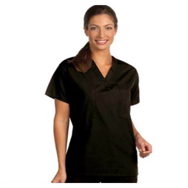 Fashion Seal Shirt Scrub Fashion Poplin Unisex X-Large Black Ea - 6601-XL