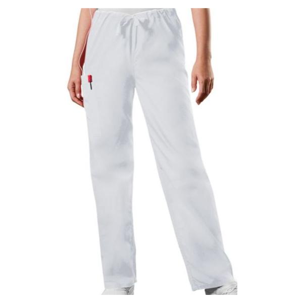 Cherokee Workwear Pant Scrub 4100 Unisex X-Large Tall White Ea - 4100T-WHTWXL