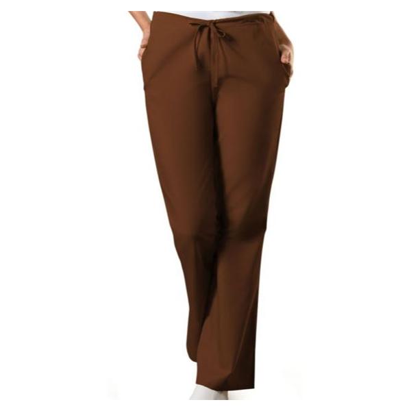 Cherokee Workwear Scrub Pant 4101 Womens 2X Small Petite Chocolate Ea - 4101PCHCW2XS