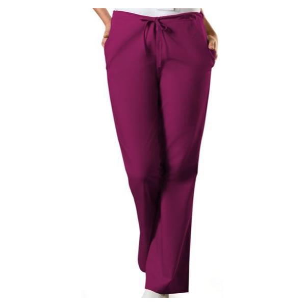 Cherokee Workwear Scrub Pant 4101 Womens X-Large Tall Wine Ea - 4101T-WINWXL