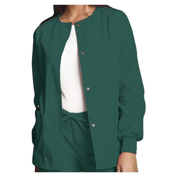 Cherokee Workwear Jacket Warm-Up 65% Polyester / 35% Cotton Womens Hunter X-Small 3 Pockets Ea - 4350-HUNW-XS