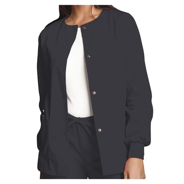 Cherokee Workwear Jacket Warm-Up 65% Polyester / 35% Cotton Womens Pewter 2X Large 3 Pockets Ea - 4350-PWTW-2X