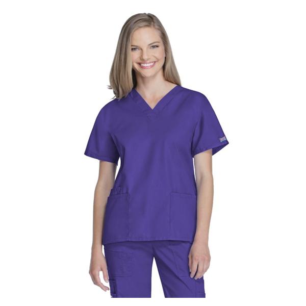 Cherokee Workwear Shirt Scrub Cherokee 4700 Womens Large Grape Ea - 4700-GRPW-L