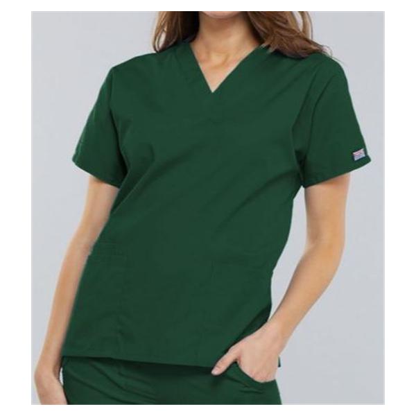 Cherokee Workwear Shirt Scrub Cherokee 4700 Womens X-Large Hunter Ea - 4700-HUNW-XL