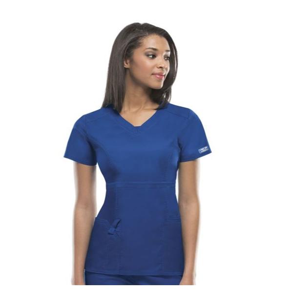 Cherokee Workwear Shirt Scrub Cherokee 4700 Womens X-Small Navy Ea - 4700-NAVW-XS