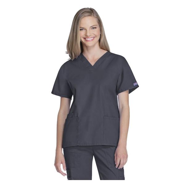Cherokee Workwear Shirt Scrub Cherokee 4700 Womens X-Large Pewter Ea - 4700-PWTW-XL