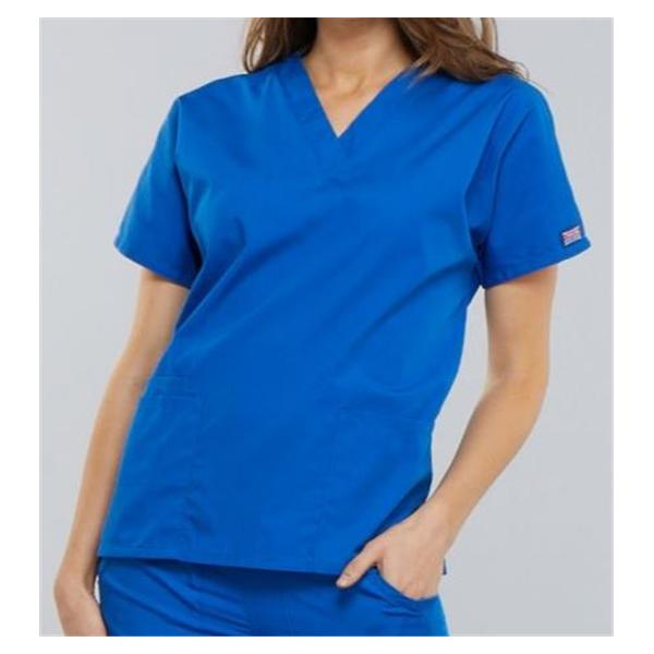 Cherokee Workwear Shirt Scrub Cherokee 4700 Womens 5X Large Royal Blue Ea - 4700-ROYW-5X
