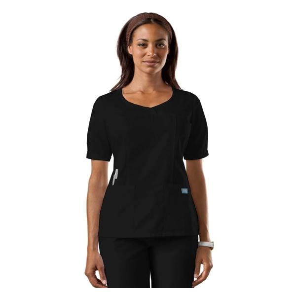 Cherokee Workwear Shirt Scrub Novelty 4746 Womens 2X Large Black Ea - 4746-BLKW-2X