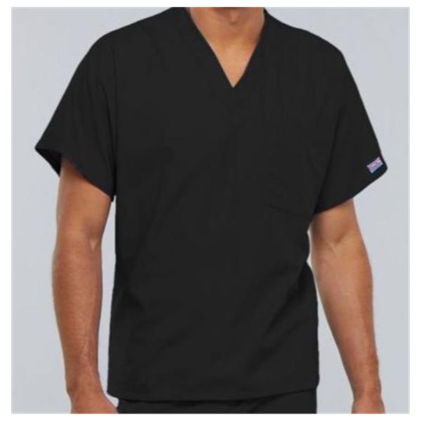 Cherokee Workwear Shirt Scrub Cherokee 4777 Unisex 4X Large Black Ea - 4777-BLKW-4X