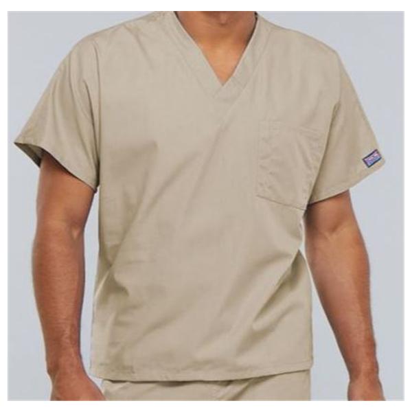 Cherokee Workwear Shirt Scrub Cherokee 4777 Unisex X-Small Khaki Ea - 4777-KAKW-XS