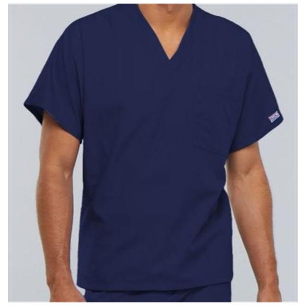 Cherokee Workwear Shirt Scrub Cherokee 4777 Unisex 4X Large Navy Ea - 4777-NAVW-4X