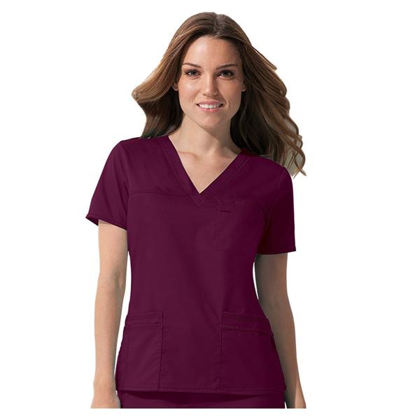 Dickies Shirt Scrub Dickies 817455 Womens X-Large Wine Ea - 817455-WINZ-XL