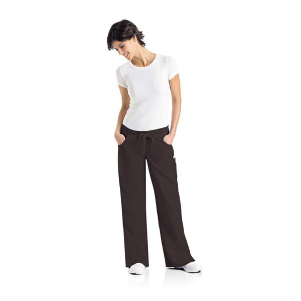 Landau Uniforms Pant Scrub Womens Large Black Ea - 8389-BKP-L