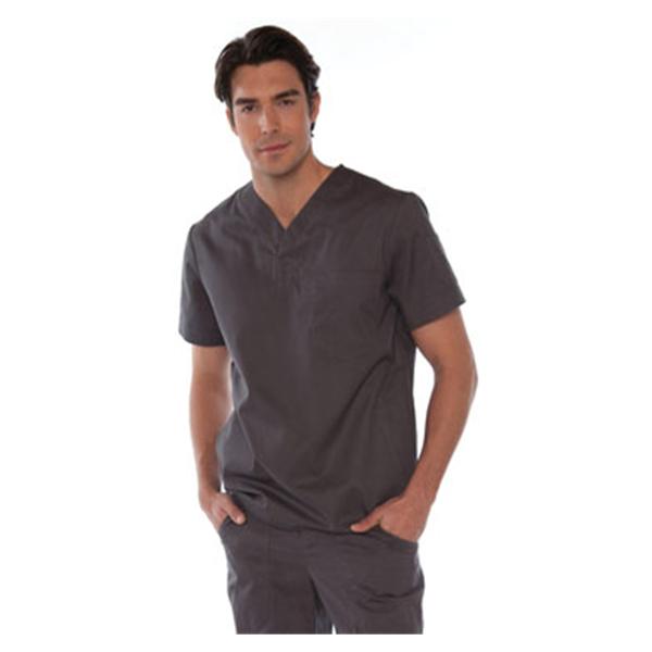 koi Design Shirt Scrub 654 Jason Mens X-Large Steel Grey Ea - 654-24-XL
