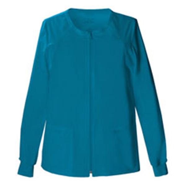 Cherokee Workwear Jacket Warm-Up 55% Cotton / 42% Polyester / 3% Spandex Womens Crbnbl Xs 4Pckt Ea - 4315-CARW-XS