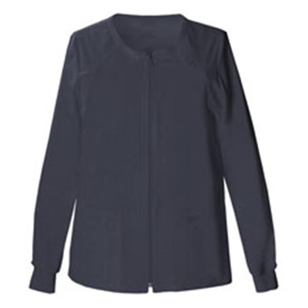 Cherokee Workwear Jacket Warm-Up 55% Cotton / 42% Polyester / 3% Spandex Womens Pewter Lg 4Pckt Ea - 4315-PWTW-L