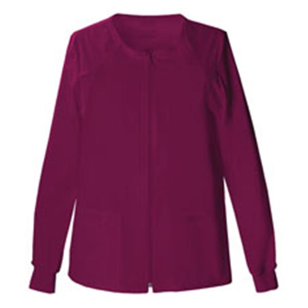Cherokee Workwear Jacket Warm-Up 55% Cotton / 42% Polyester / 3% Spandex Womens Wine 5Xl 4Pckt Ea - 4315-WINW-5X