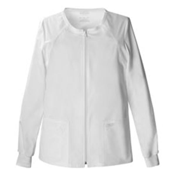 Cherokee Workwear Jacket Warm-Up 55% Cotton / 42% Polyester / 3% Spandex Womens White 4Xl 4Pckt Ea - 4315-WHTW-4X